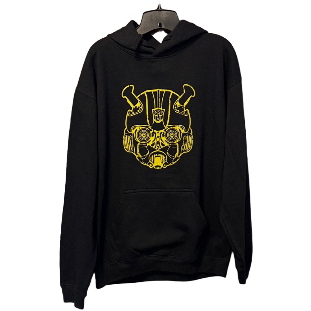 Transformers Bumblebee Graphic Pullover Hoodie Movie Themed NWOT Size L